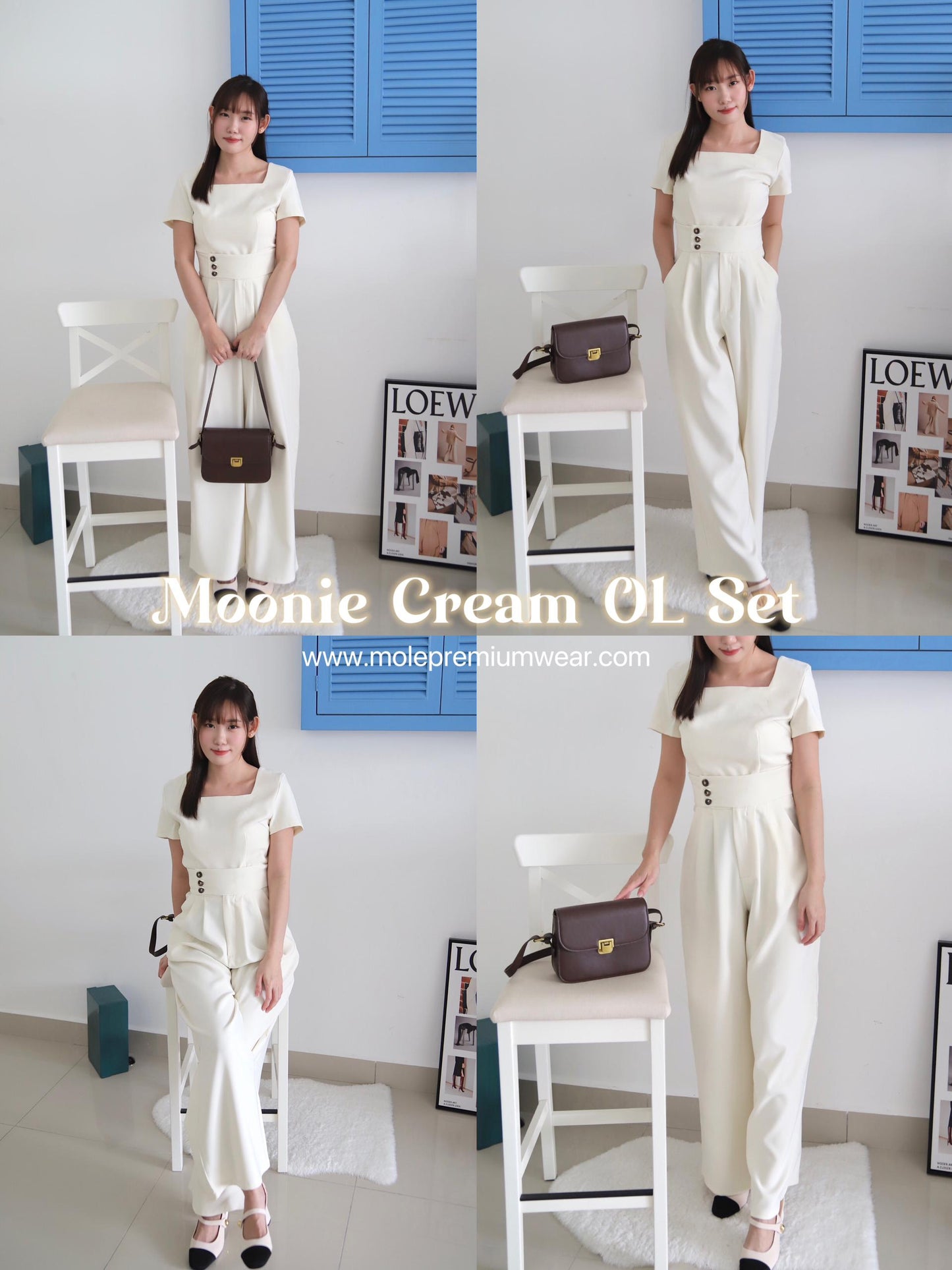 Moonie Cream OL Set