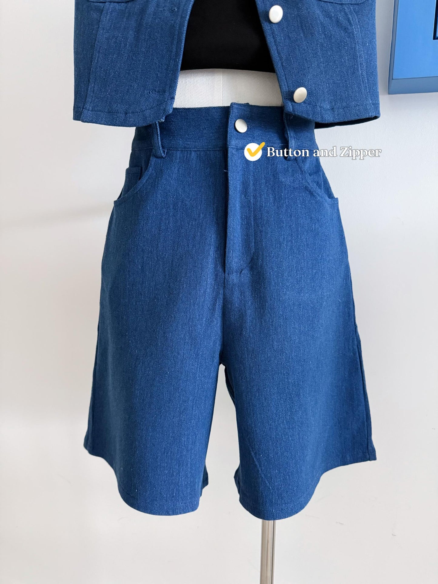 Yoona Denim Vest Set Wear