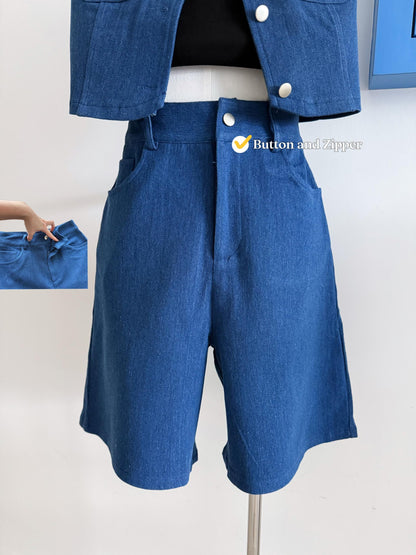 Yoona Denim Vest Set Wear