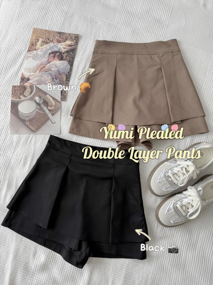 Yumi Pleated Double Layer Pants