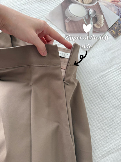 Yumi Pleated Double Layer Pants