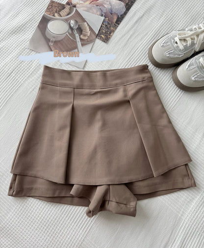 Yumi Pleated Double Layer Pants