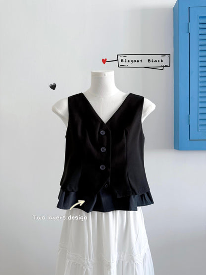 Claudette Suit Fabric Vest