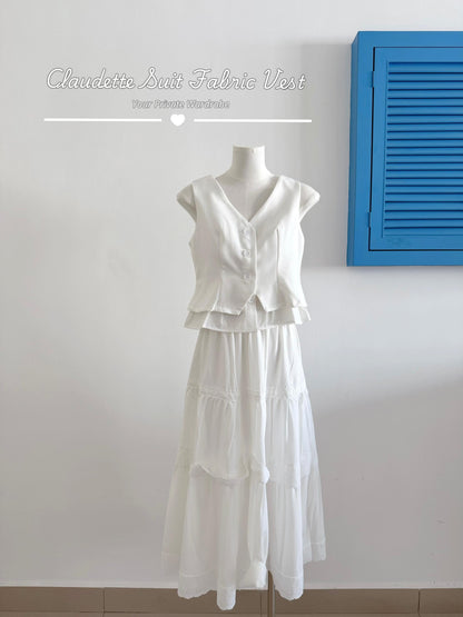 Claudette Suit Fabric Vest