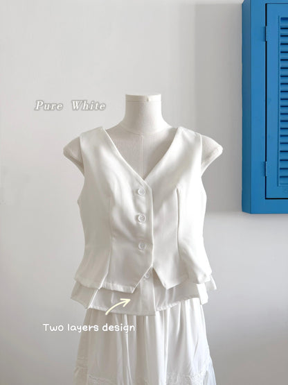 Claudette Suit Fabric Vest