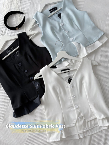 Claudette Suit Fabric Vest