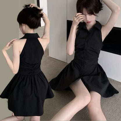 Jennie Button A Shape Dress