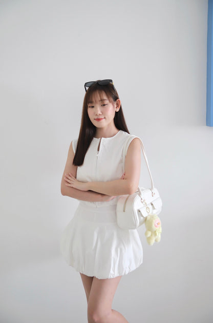 Donna Puffy Skirt Set Wear