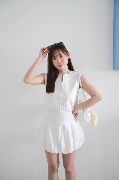 Donna Puffy Skirt Set Wear