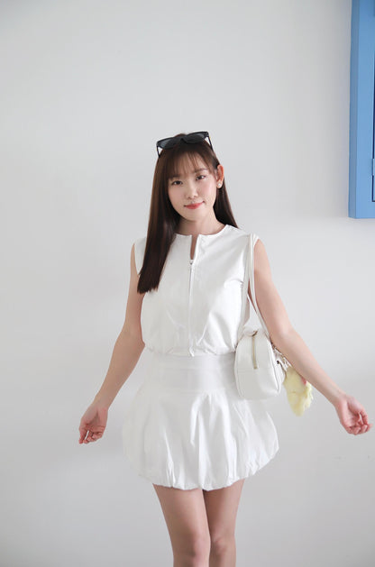 Donna Puffy Skirt Set Wear