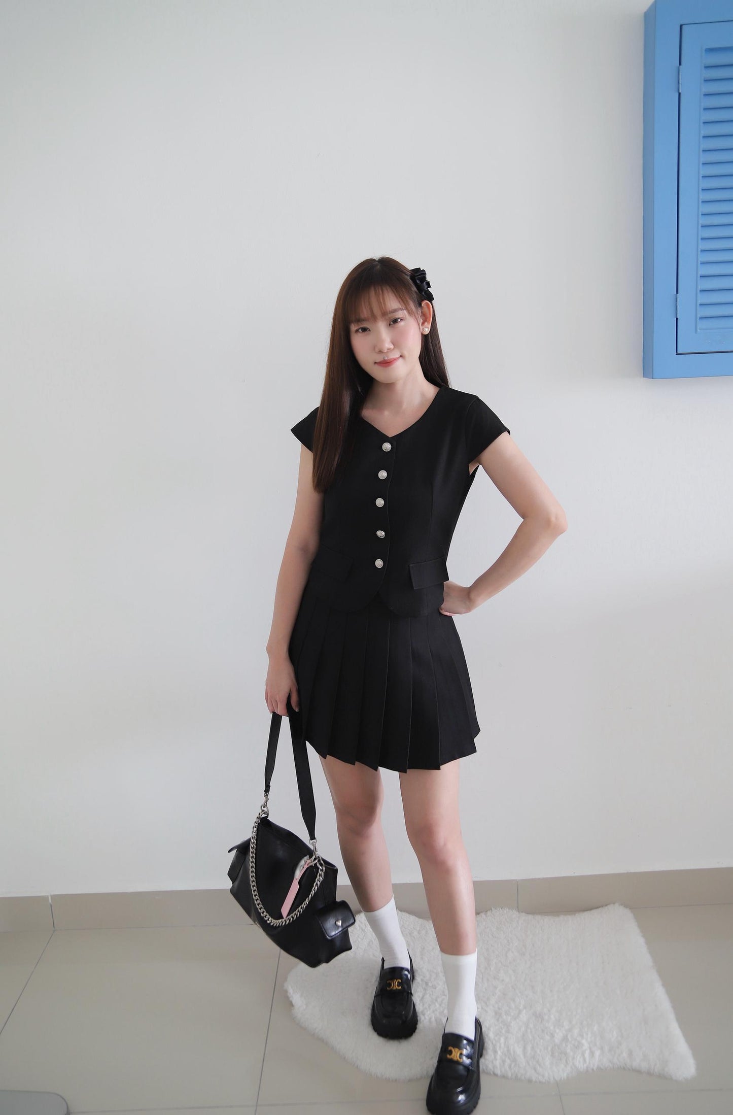 Rosie Classy Pleated Skirt Set