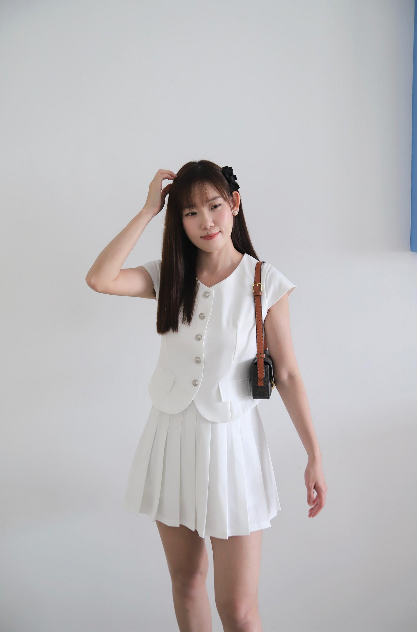 Rosie Classy Pleated Skirt Set