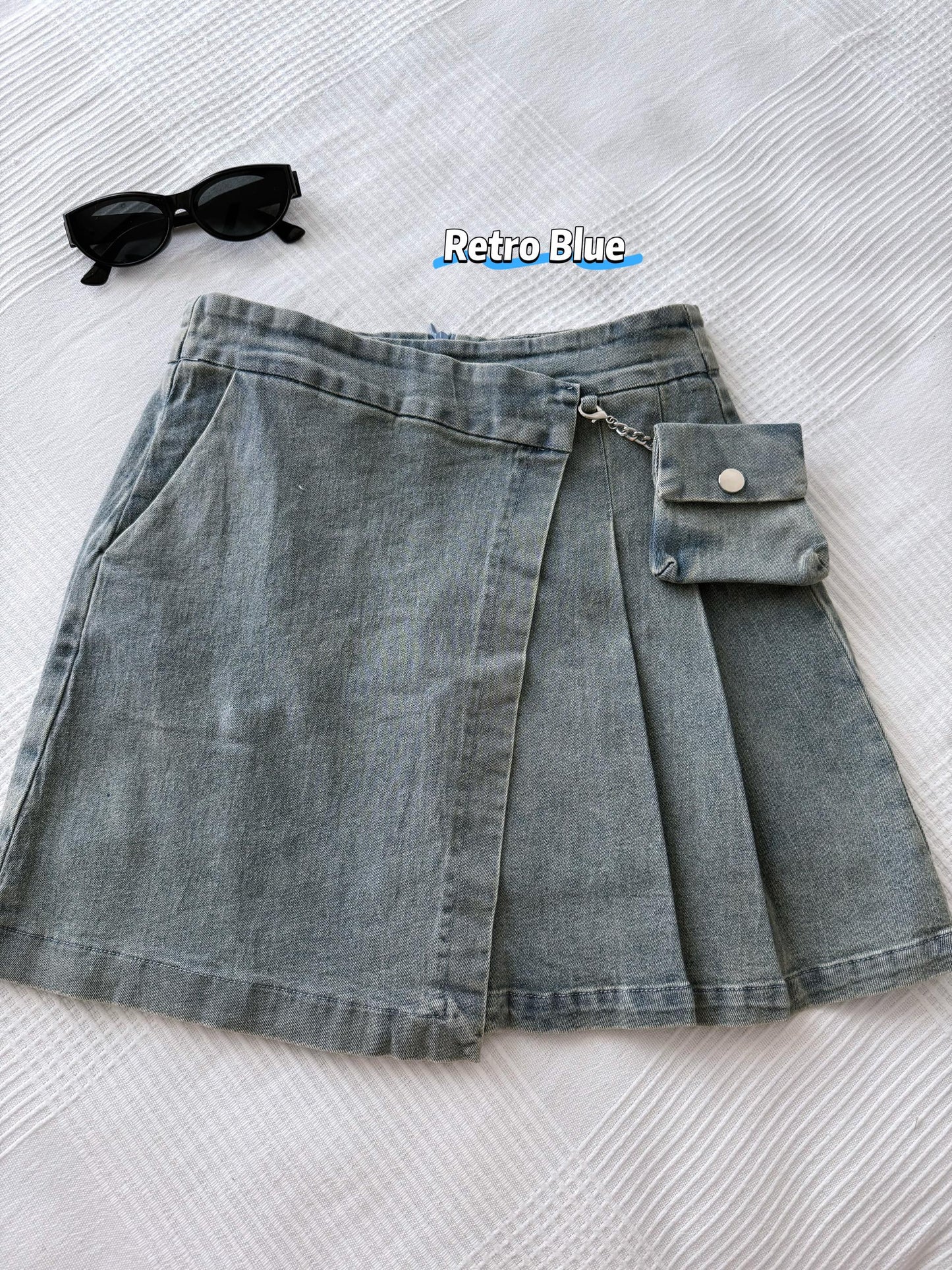 Mona Denim Small Bag Skirt