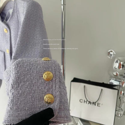 Korean Vintage Tweed Jacket