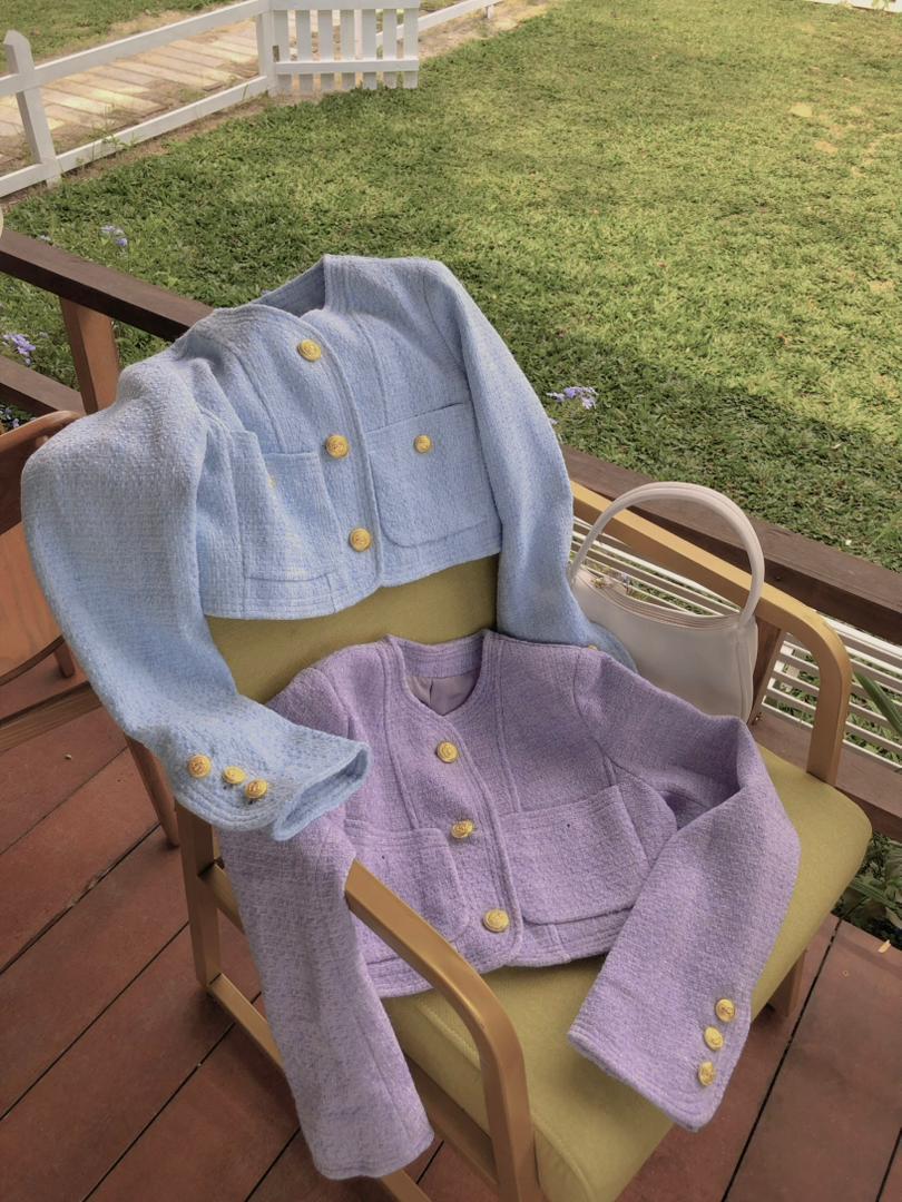 Korean Vintage Tweed Jacket