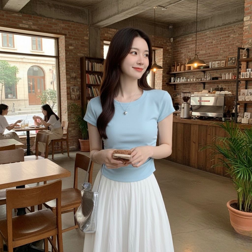 Slim Fit Basic Cotton Tee
