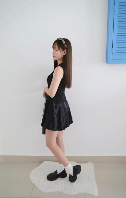 Angelica Vest Silk Bud Skirt Set