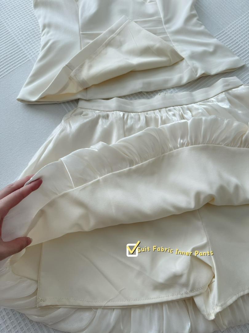 Angelica Vest Silk Bud Skirt Set