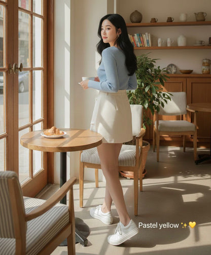 Emma Ivory Splice Skirt