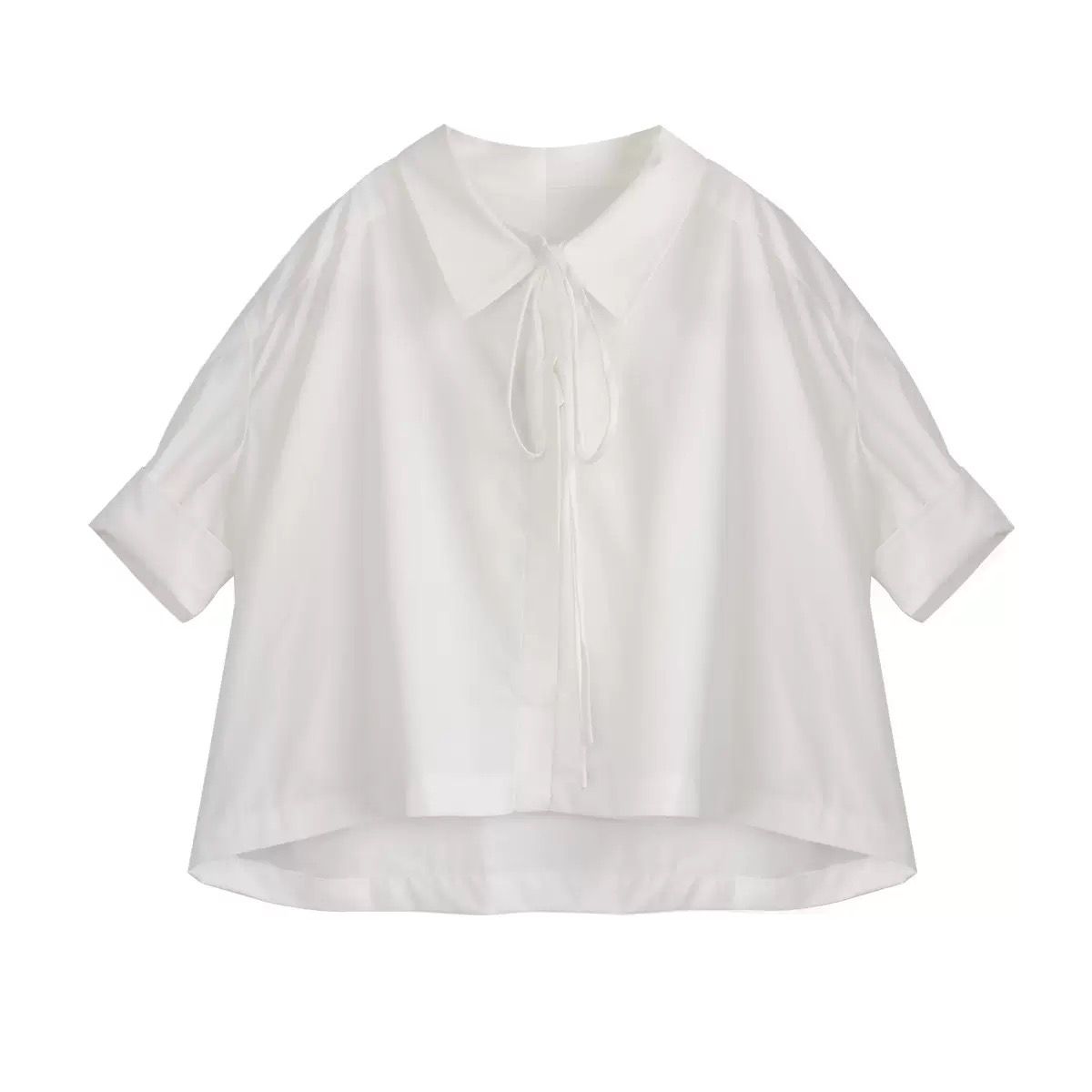 White Bella Ribbon Blouse