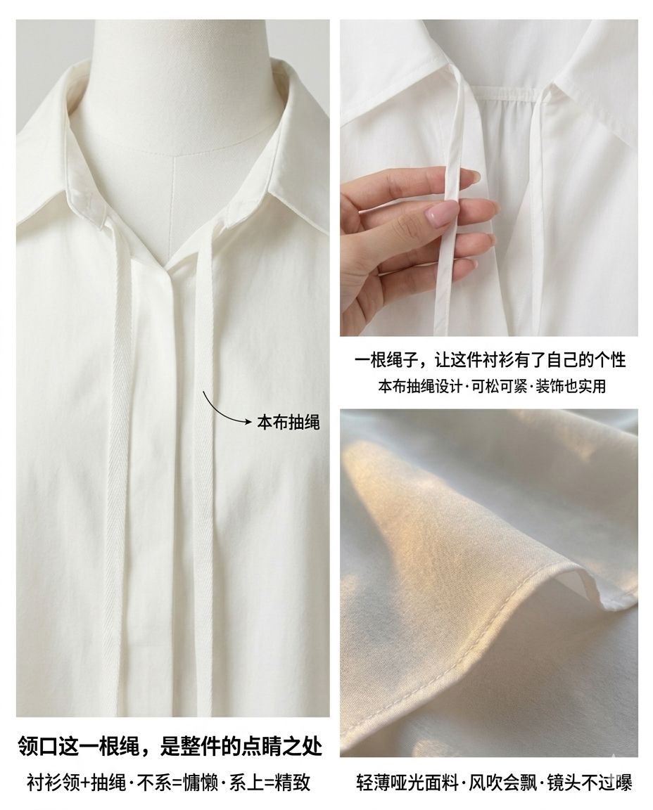 White Bella Ribbon Blouse
