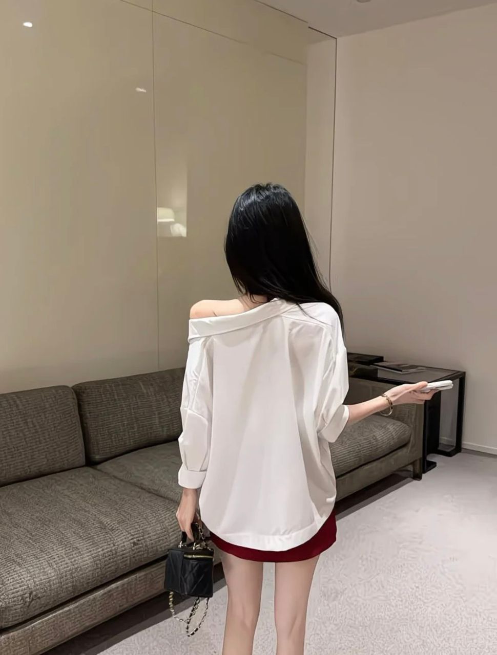 White Bella Ribbon Blouse