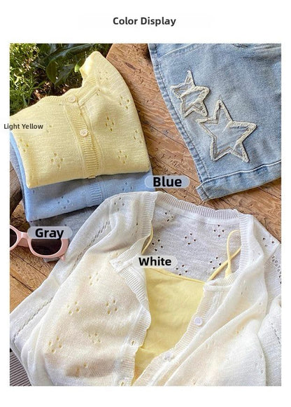 Sunscreen Thin Knitted Cardigan