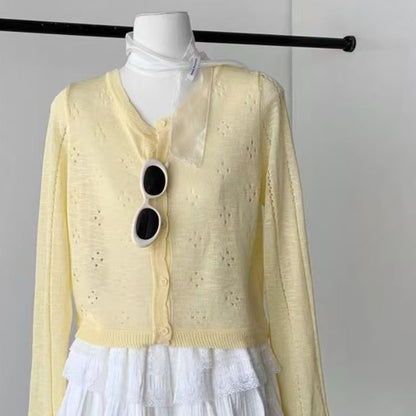 Sunscreen Thin Knitted Cardigan