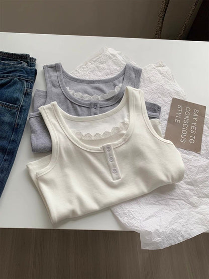 Bella Lace Sleeveless Tank Top
