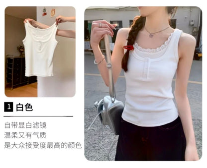 Bella Lace Sleeveless Tank Top