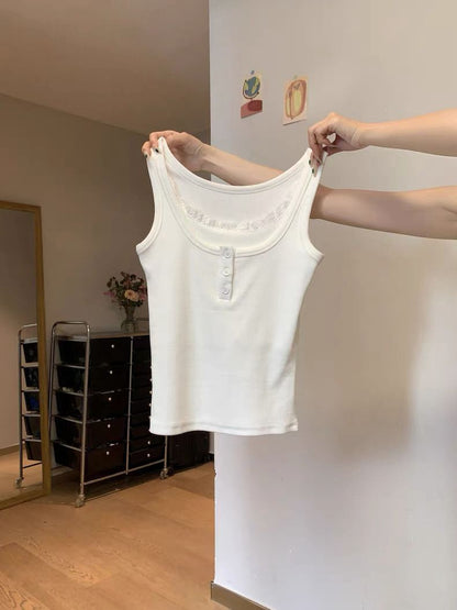 Bella Lace Sleeveless Tank Top