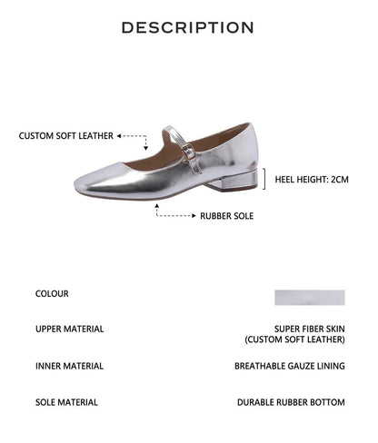 Silver Ballet Shoes