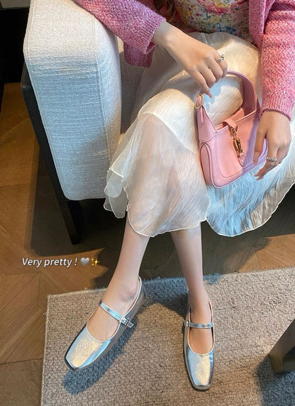 Silver Ballet Shoes