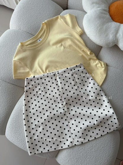 Polka Dot A-Line Skirt