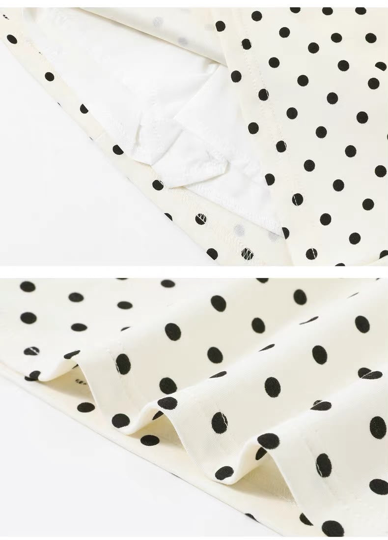 Polka Dot A-Line Skirt