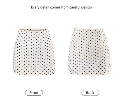 Polka Dot A-Line Skirt