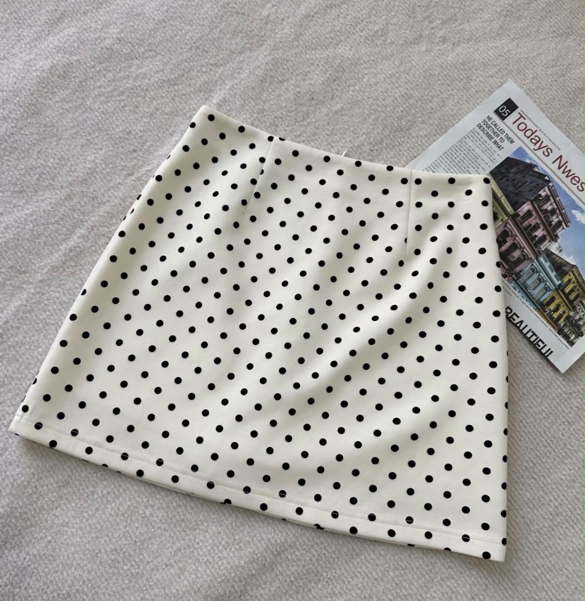 Polka Dot A-Line Skirt