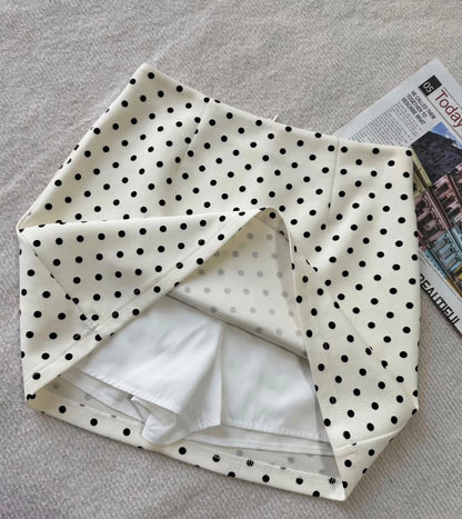 Polka Dot A-Line Skirt