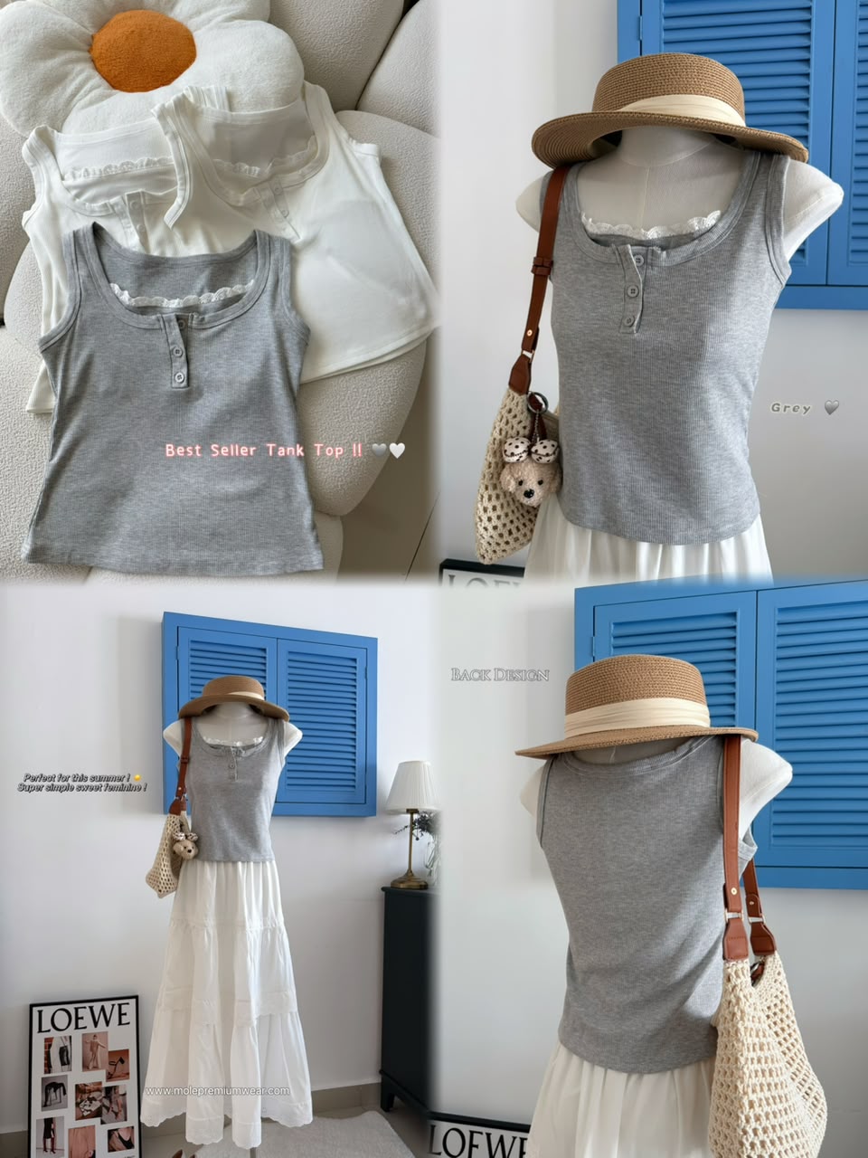 Bella Lace Sleeveless Tank Top