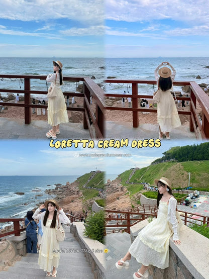 Loretta奶油色连衣裙