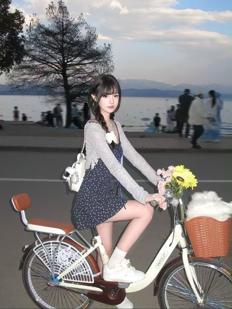 Summer French Floral Dress with Cardigan