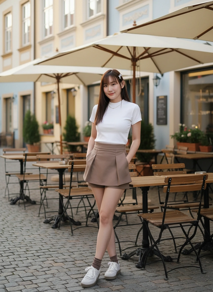 Yumi Pleated Double Layer Pants