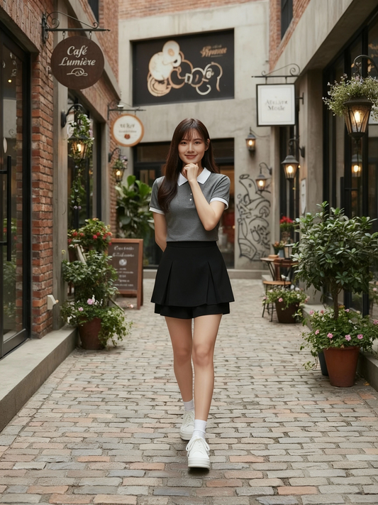 Yumi Pleated Double Layer Pants