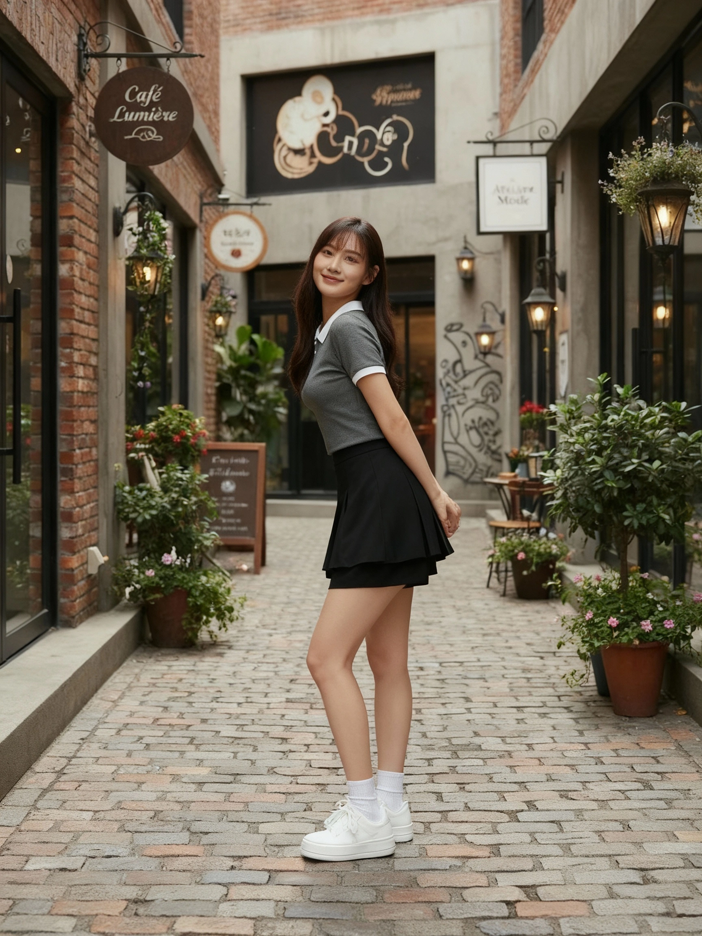 Yumi Pleated Double Layer Pants