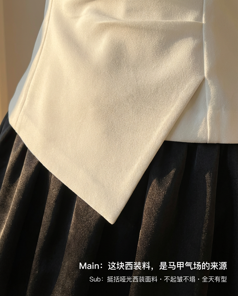 Angelica Vest Silk Bud Skirt Set